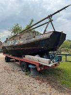 Boot, Watersport en Boten, Platbodems, Ophalen, Gebruikt, Staal, Diesel