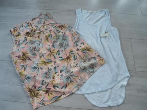 SETVOORDEEL! Only & Isla Ibiza; 2x mouwloze top; maat M, Kleding | Dames, Tops, Zo goed als nieuw, Maat 38/40 (M), Roze, Zonder mouw