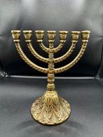 Joodse menora/kandelaar met 7 tinten, Ophalen of Verzenden, Koper of Brons