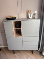 Mooi grijs kastje met opbergruimte 100x40x122, Huis en Inrichting, Ophalen, Overige materialen, 50 tot 100 cm, Zo goed als nieuw