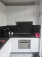 Te koop L keuken wit, Ophalen, Gebruikt, Wit, Hoekkeuken