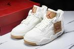 Jordan 4 Retro Levi's White, Kleding | Heren, Schoenen, Ophalen of Verzenden, Nieuw, Wit