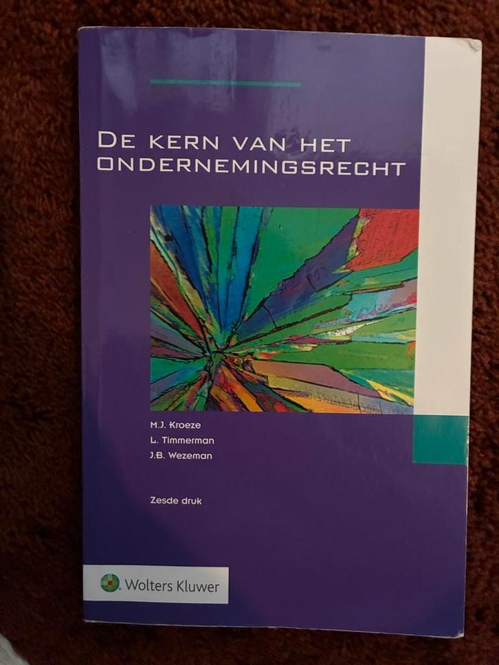 Kern van het Ondernemingsrecht, Boeken, Studieboeken en Cursussen, Gelezen, WO, Gamma, Ophalen of Verzenden