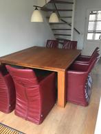 Eetkamertafel + 6 stoelen, Ophalen, Gebruikt, Eikenhout, Vijf personen of meer