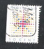 NG; 1393 decemberzegel  links ongetand, Postzegels en Munten, Postzegels | Nederland, Verzenden, Gestempeld