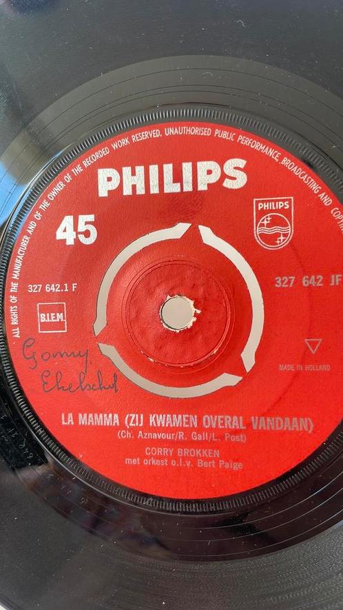 CORRY BROKKEN: “La Mamma ( Zij kwamen overal vandaan), Cd's en Dvd's, Vinyl | Nederlandstalig, Gebruikt, Levenslied of Smartlap