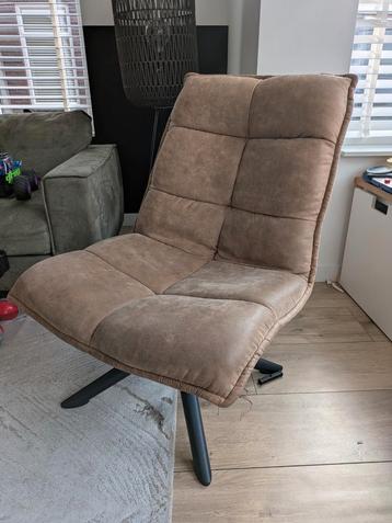 Fauteuil Lucas - Microleder Taupe beschikbaar voor biedingen