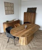 Eettafel Deens ovaal Cuba Mangohout Salvator 200 cm goedkoop, Nieuw, 4 tot 6 stoelen, Ophalen of Verzenden, Industrieel hotelchique