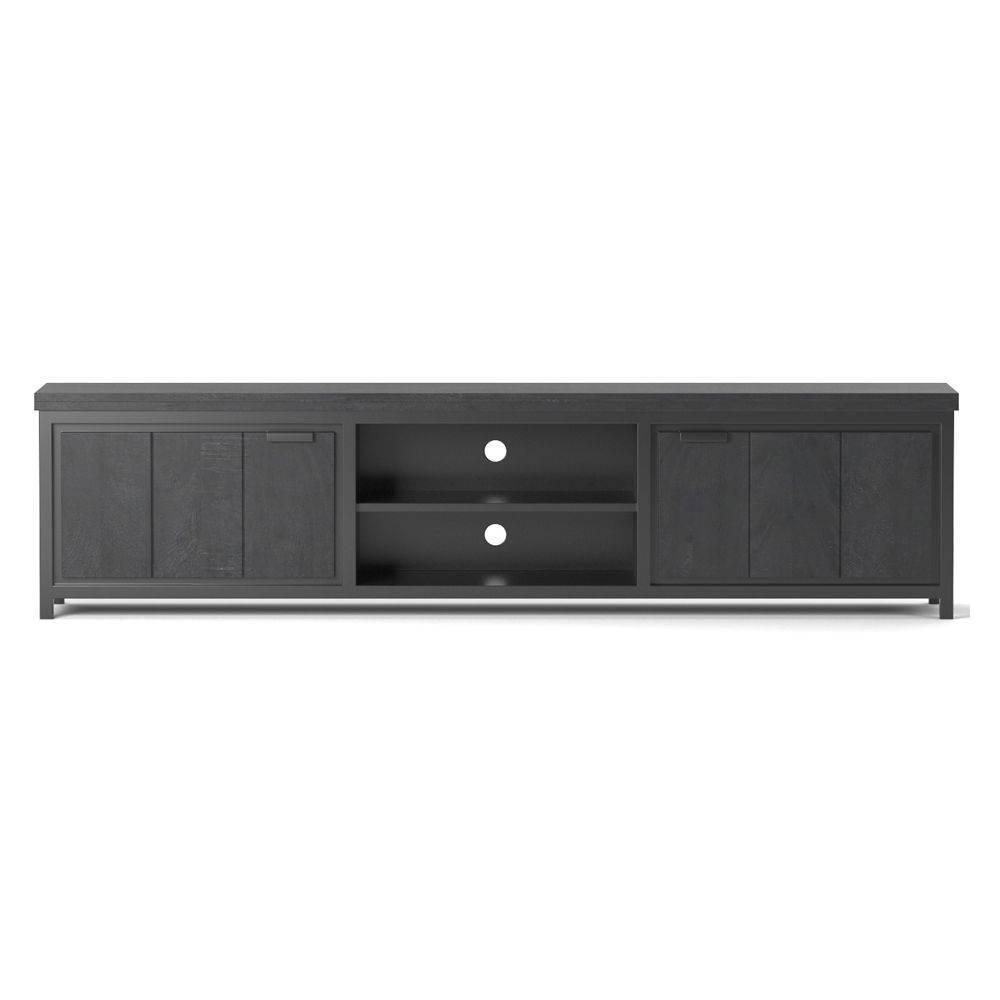 Tv-meubel trendy mango metaal 1 deur openvakken 160 cm actie, Huis en Inrichting, Kasten | Ladekasten, Tv-meubel trendy mango metaal 1 deur openvakken 160 cm actie