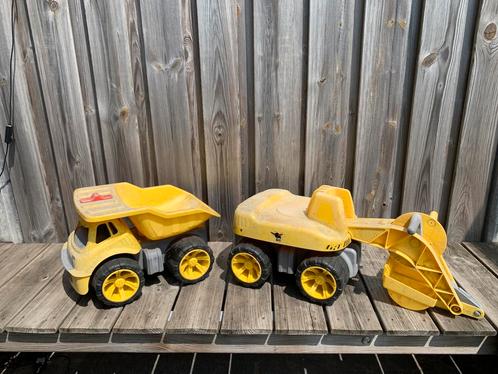BIG Power Worker Maxi kiepwagen en graafmachine, Kinderen en Baby's, Speelgoed | Buiten | Voertuigen en Loopfietsen, Gebruikt