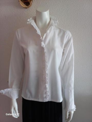 Prachtige witte blouse van Dutch, maat 38 beschikbaar voor biedingen