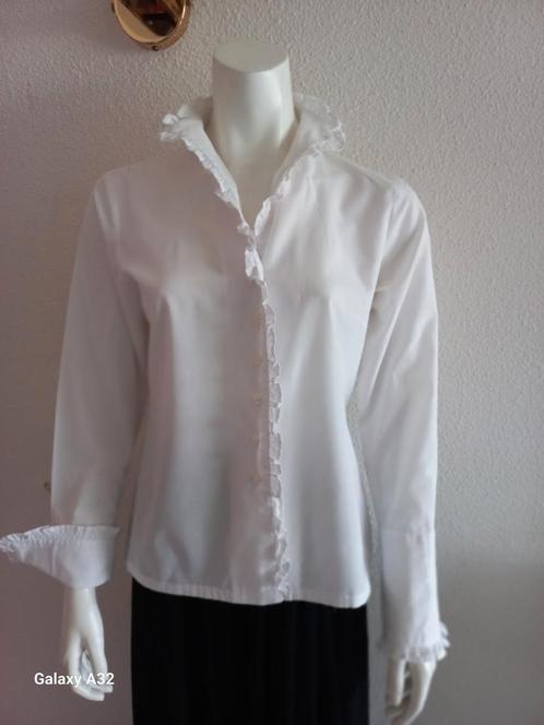 Prachtige witte blouse van Dutch, maat 38, Kleding | Dames, Blouses en Tunieken, Zo goed als nieuw, Maat 38/40 (M), Wit, Ophalen of Verzenden