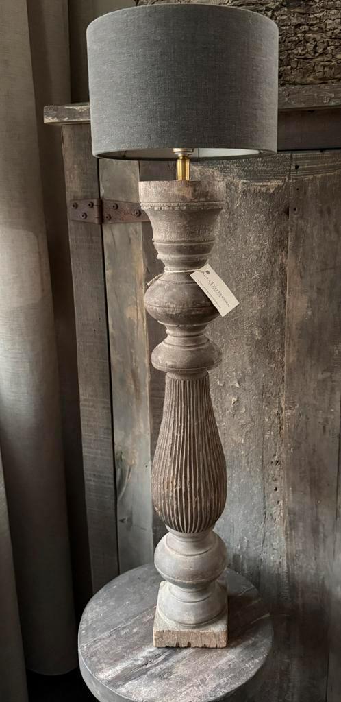 Prachtige baluster lamp van Aura peeperkorn, Huis en Inrichting, Lampen | Tafellampen, Nieuw, 75 cm of meer, Ophalen