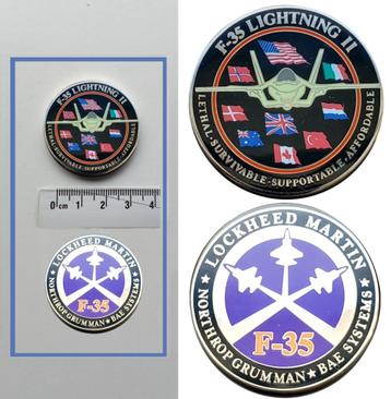 Mooie F-35 coins voor de verzamelaar beschikbaar voor biedingen