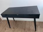 Tafeltje / Bureau Zwart Hout, Huis en Inrichting, Ophalen, 100 tot 150 cm, Zo goed als nieuw, Rechthoekig