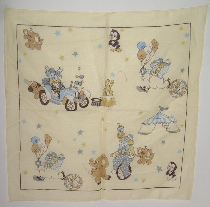 KINDER SJAAL MET CLOWNTJES 50X50 CM 10 STUKS Nieuw, Kinderen en Baby's, Kinderkleding | Mutsen, Sjaals en Handschoenen, Nieuw