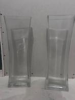 Set van 2 zware kwaliteit vazen - 55 cm hoog, Ophalen, Gebruikt, Overige kleuren, 50 tot 75 cm