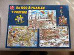 Jan van Haasteren puzzels (4)., Ophalen of Verzenden, 500 t/m 1500 stukjes, Zo goed als nieuw, Legpuzzel