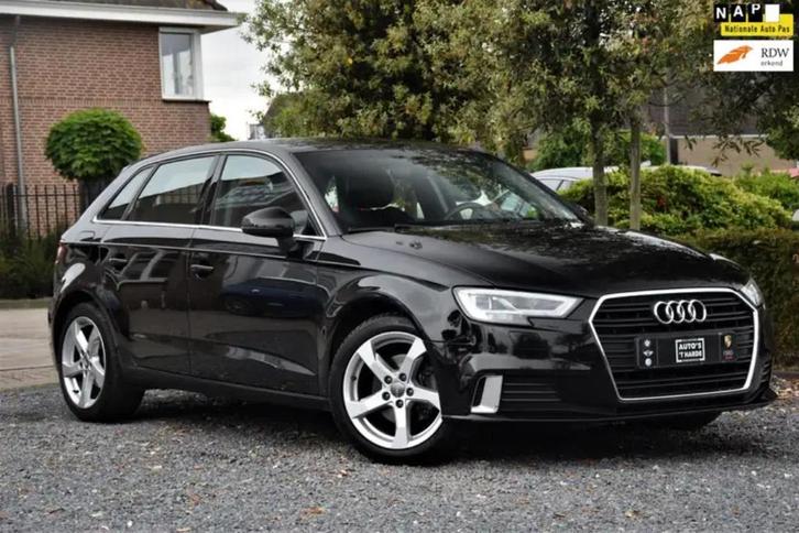 Audi A3 Sportback | 1.0 Tfsi - 116pk - 2017 Zwart, Auto's, Audi, Particulier, A3, Adaptieve lichten, Adaptive Cruise Control, Airbags