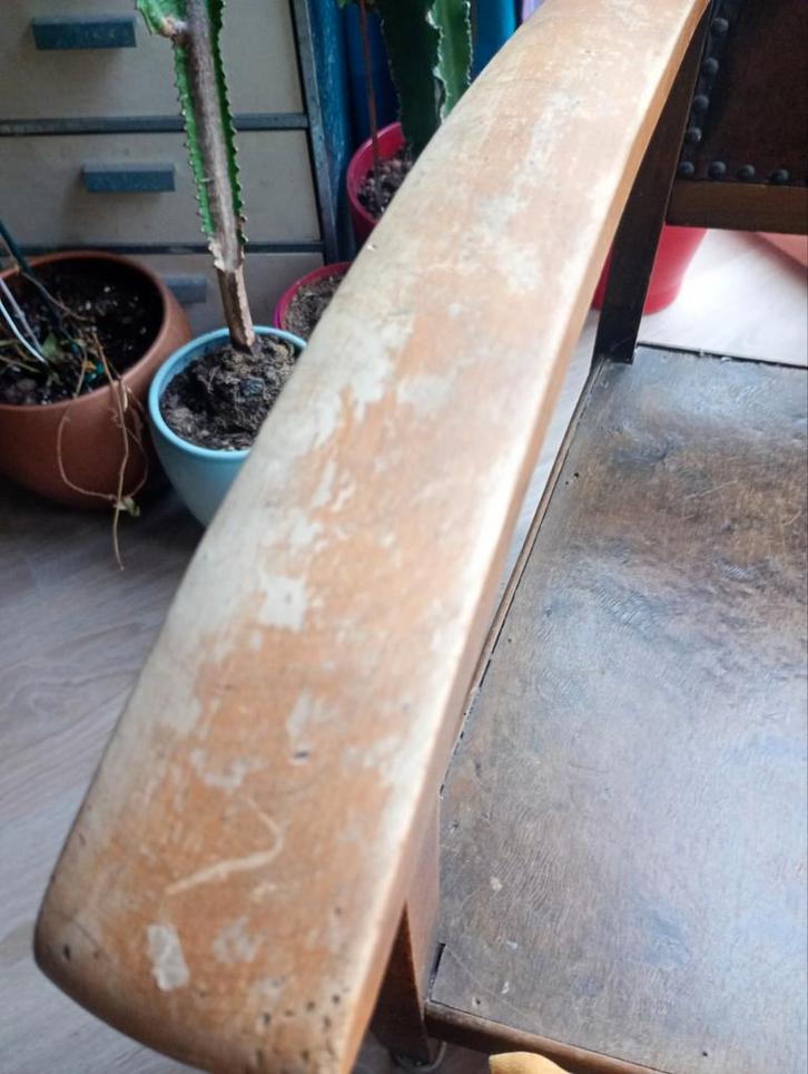 Antiek Opknap Stoeltje met Lederdoek, Antiek en Kunst, Antiek | Meubels | Stoelen en Banken, Ophalen