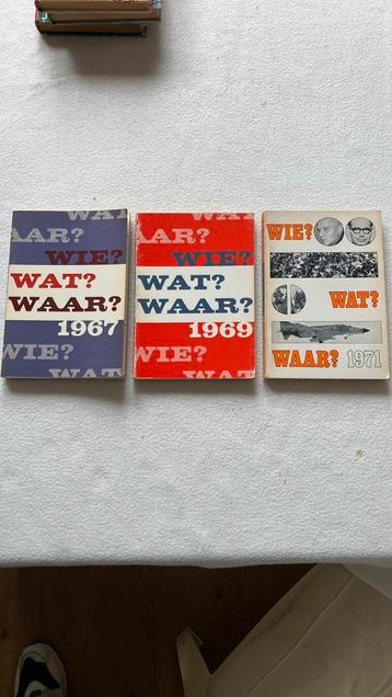 WIE WAT WAAR 1967/1969/1971 -per stuk koopje- beschikbaar voor biedingen