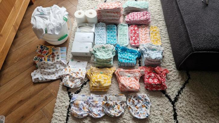 Wasbare luiers pakket maat 2, Kinderen en Baby's, Badjes en Verzorging, Gebruikt, Overige typen, Ophalen of Verzenden