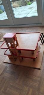 Garage van hout, Kinderen en Baby's, Speelgoed | Houten speelgoed, Ophalen, Gebruikt, Overige typen
