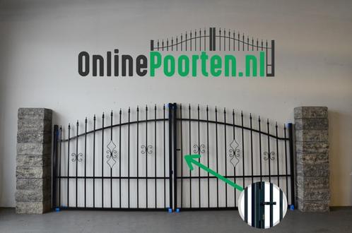 Complete poort ´Tola´ inclusief palen, scharnieren etc., Tuin en Terras, Tuinhekken en Hekwerk, Nieuw, Sierhekwerk, IJzer, Met poort