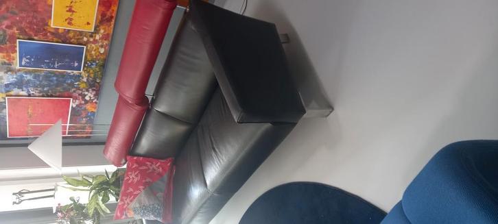 Designbank, Huis en Inrichting, Banken | Bankstellen, Zo goed als nieuw, Leer, Ophalen