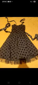 Hearts and Roses Vintage Jurk - Zwart Polkadot - Maat 42, Kleding | Dames, Zwart, Maat 42/44 (L), Ophalen of Verzenden, Zo goed als nieuw