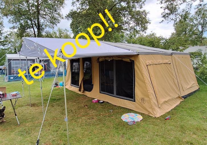 Te Koop BuiteLewe 2 vouwwagen(2023) of ruilen tegen caravan, Caravans en Kamperen, Tenten, tot en met 6, Zo goed als nieuw, Ophalen