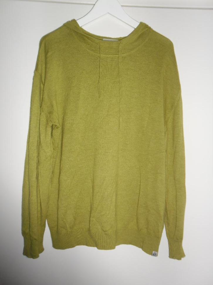 Penn & Ink Groen Truitje Met Capuchon Maat XL, Kleding | Dames, Truien en Vesten, Zo goed als nieuw, Maat 46/48 (XL) of groter