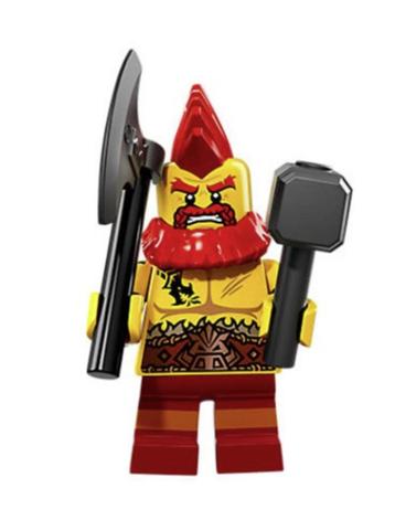 71018 – LEGO Minifiguur Battle Dwarf beschikbaar voor biedingen