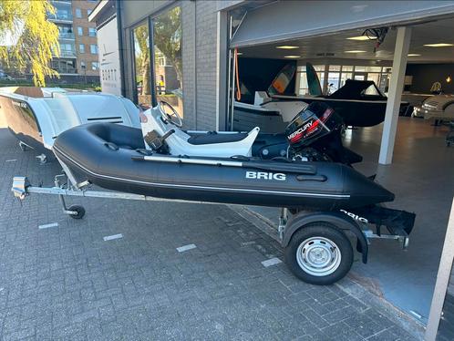 Brig F330 met 9.9. PK en trailer en dekzeil, Watersport en Boten, Rubberboten, Zo goed als nieuw, Overige merken, Overige materialen
