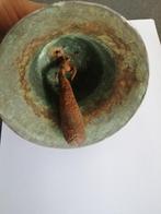 Oude bronzen scheepsbel 12x12 cm mooie klank., Verzamelen, Scheepvaart, Gebruikt, Gebruiksvoorwerp, Motorboot of Zeilboot, Ophalen of Verzenden