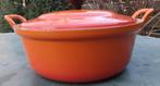 Made in France (Le Creuset?) faitout gietijzeren pan (G100), Huis en Inrichting, Keuken | Potten en Pannen, Gebruikt, Gietijzer