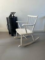 Vintage Schommelstoel, Huis en Inrichting, Stoelen, Ophalen, Gebruikt, Wit, Eén