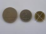 Hongarije: 10 Forint 1993 en 2 Forint 1995, Ophalen of Verzenden, Losse munt, Hongarije