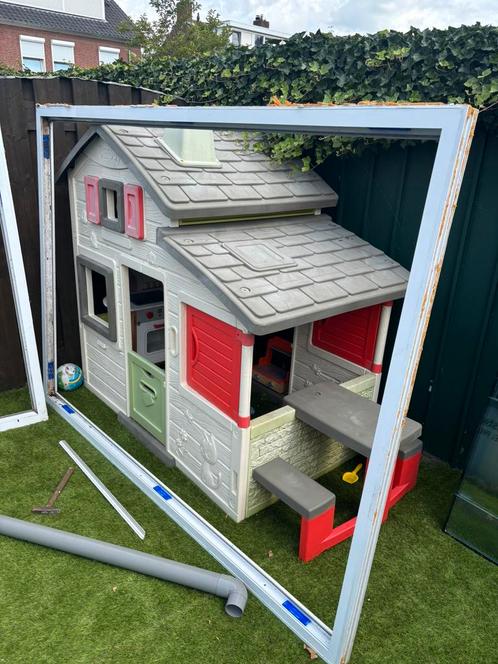Kunststof kozijnen en ramen, Tuin en Terras, Overkappingen, Zo goed als nieuw, Veranda, Ophalen of Verzenden