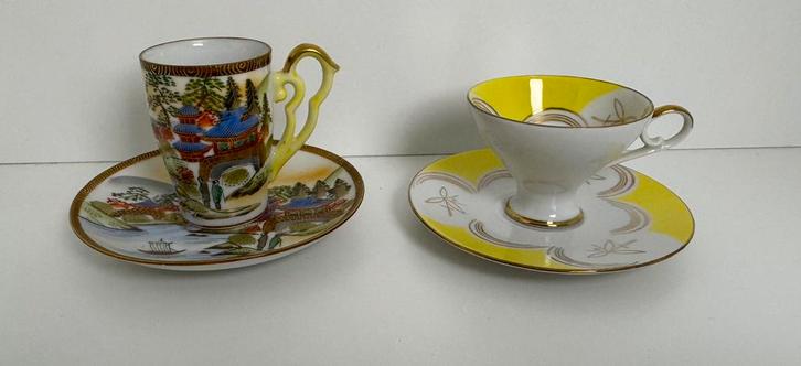 Nieuw set mini kopje en schotel Bavaria porselein tempel, Verzamelen, Merken en Reclamevoorwerpen, Zo goed als nieuw, Gebruiksvoorwerp