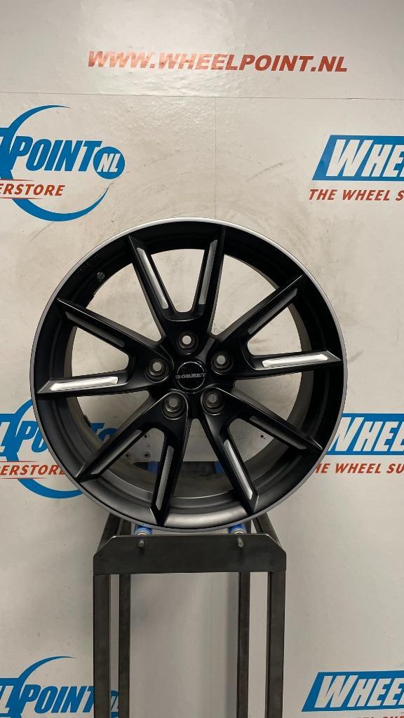 18'' Borbet lx18 Velgen 5x114,3 matzwart/gepolijst, Auto-onderdelen, Banden en Velgen, Velg(en), Zomerbanden, 18 inch, Personenwagen