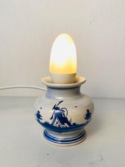 Delfts Blauw kleine lampvoet, Huis en Inrichting, Lampen | Tafellampen, Gebruikt, Minder dan 50 cm, Overige materialen, Ophalen of Verzenden