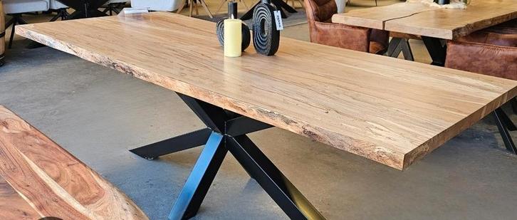 Kwaliteit Eiken kastanje Kersen eettafels en salon tafels, Huis en Inrichting, Tafels | Eettafels, Zo goed als nieuw, 50 tot 100 cm