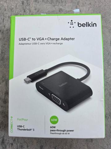 Belkin USB-C naar VGA + Charge Adapter - Nieuw beschikbaar voor biedingen