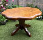 Eettafel, Ronde massief eiken eettafel, Huis en Inrichting, Tafels | Eettafels, Ophalen of Verzenden, Zo goed als nieuw, Vier personen