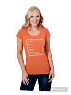 Dames Oranje T-shirt " don't mess.." maat M. 100 % Katoen, Oranje, Maat 38/40 (M), Ophalen of Verzenden, Zo goed als nieuw