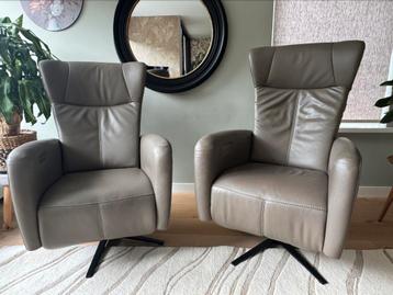 Eigentijdse Prominent Relaxfauteuil accu taupe NIEUWSTAAT beschikbaar voor biedingen