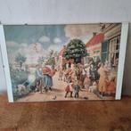 Oude Print van Anton Pieck, Huis en Inrichting, Woonaccessoires | Schilderijen, Tekeningen en Foto's, Minder dan 50 cm, Gebruikt