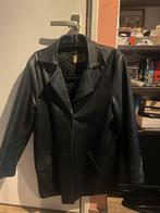 Vintage zwarte leren jas, Kleding | Dames, Ophalen of Verzenden, Gedragen, Maat 38/40 (M), Zwart