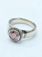 Zilveren Ring Zinzi Met Fonkelende Steentjes, Verzenden, ., Zo goed als nieuw, Dame